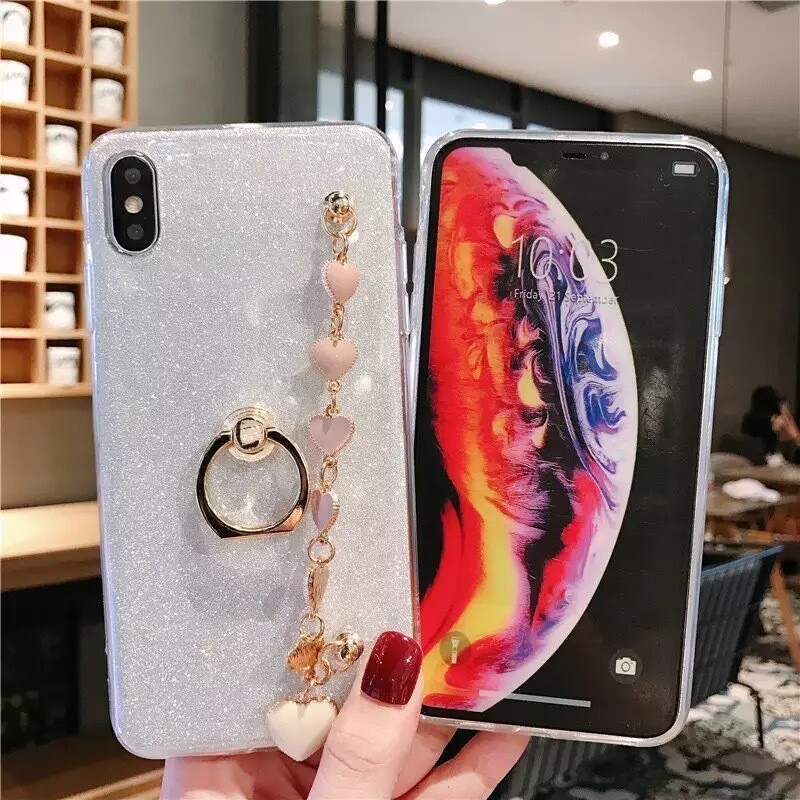 Covers con anillo y cadena de corazón