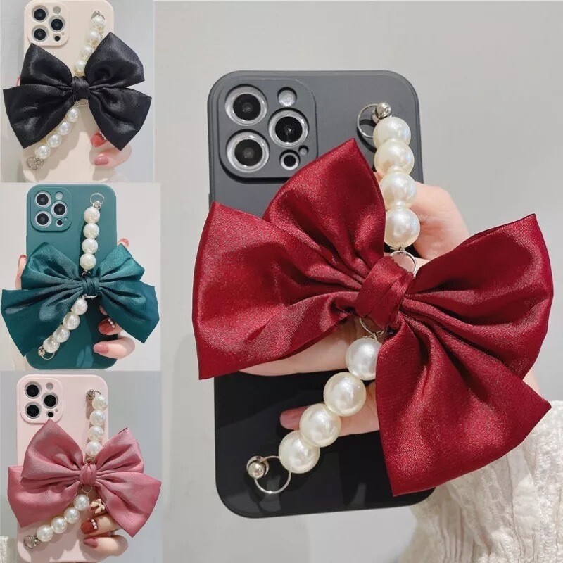 Cover con moño y perlas