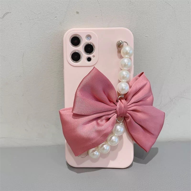 Cover con moño y perlas