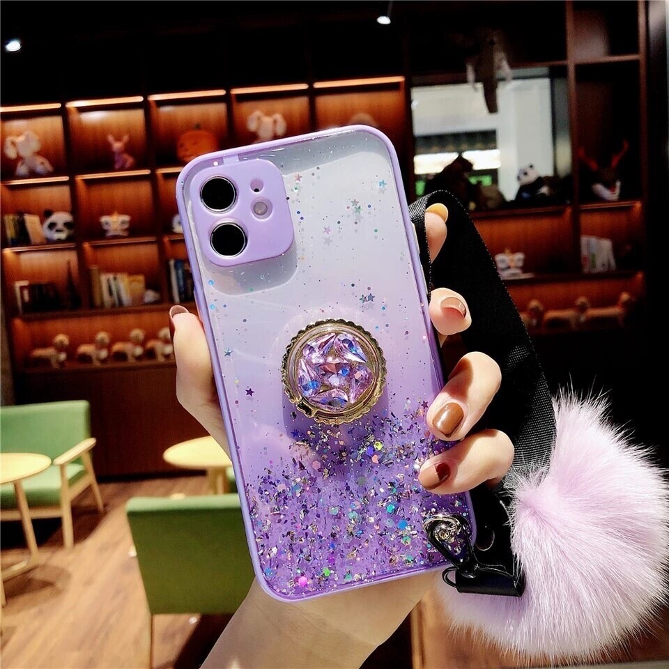 Covers con escarcha, anillo y pompon