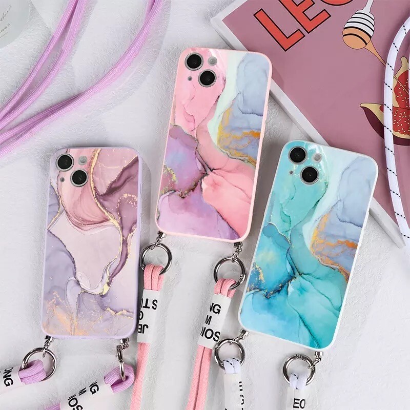 Covers de marmol con lanyard