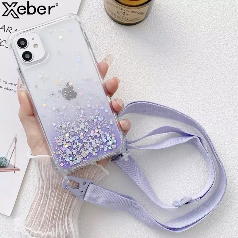 Covers escarchados con lanyard
