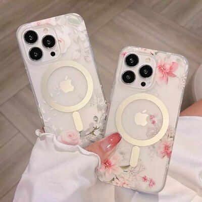 Covers magsafe con flores