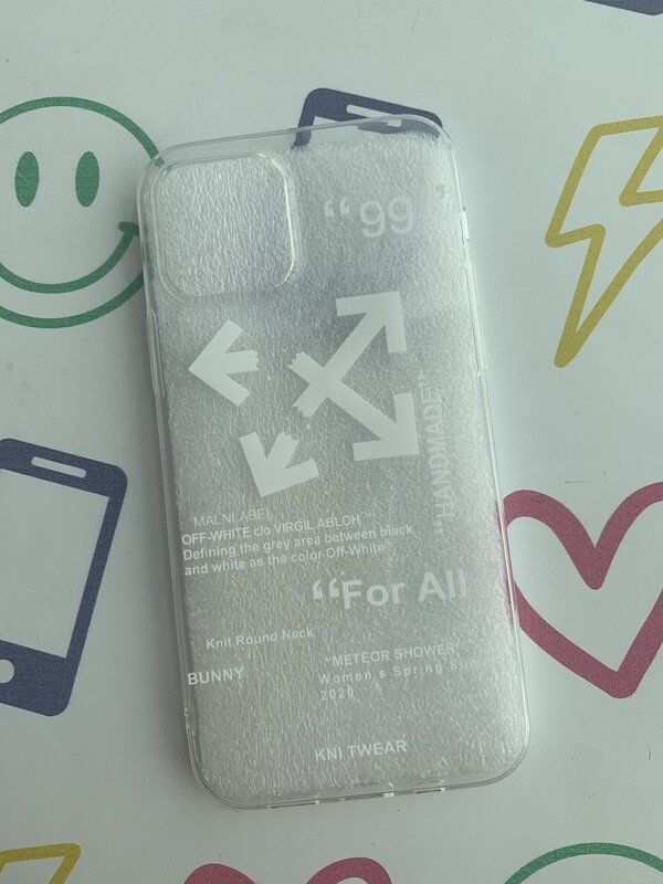 Cover transparente diseños en blanco