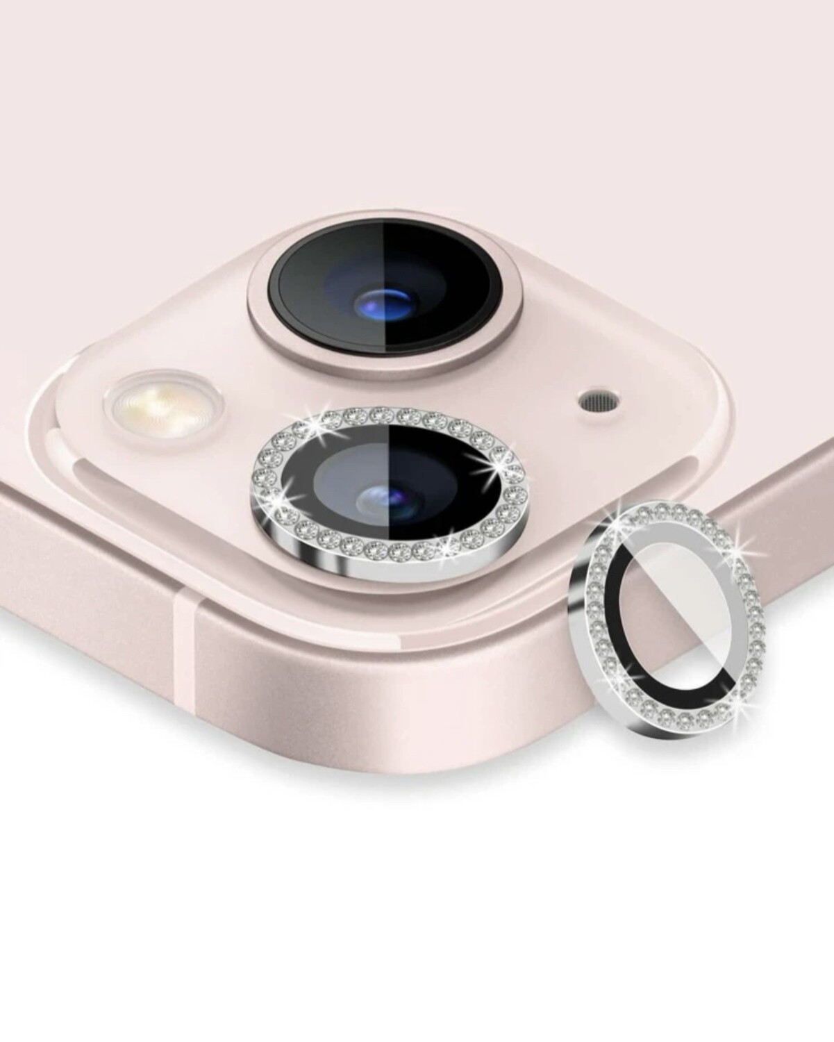 Protector de cámara: Brillante plateado