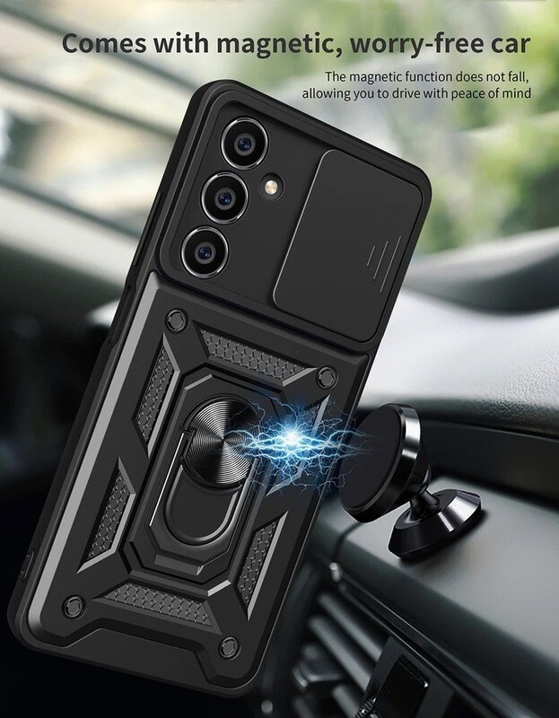 Cover antigolpe con protector de cámara y pop socket magnético