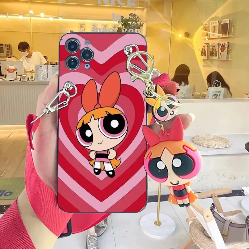 Cover Chicas Superpoderosas con strap y llavero