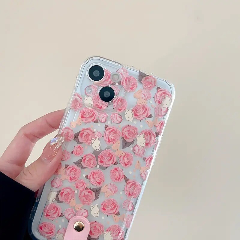 Cover rosas con strap