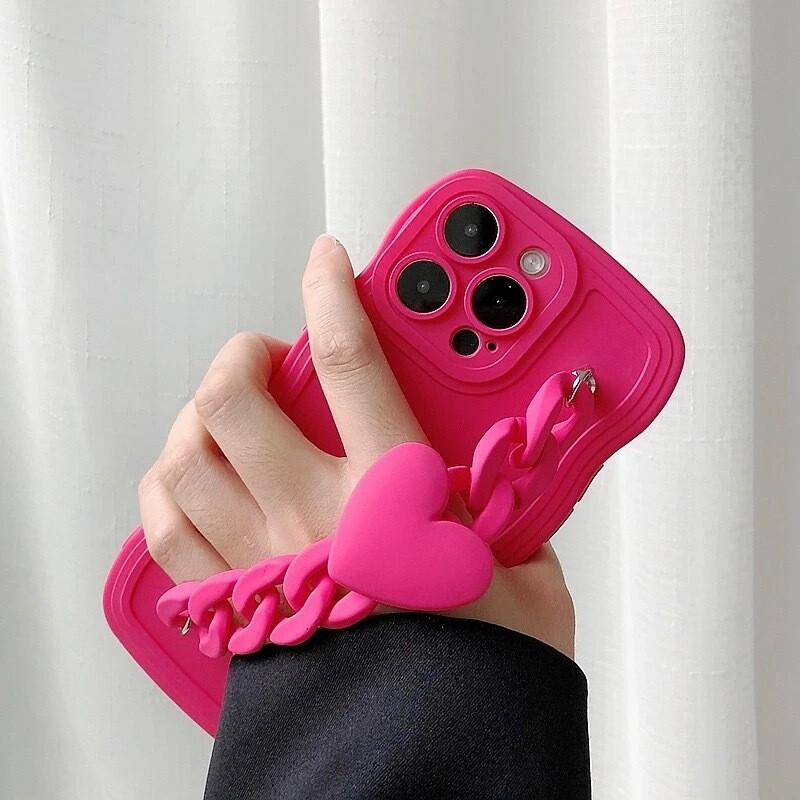 Cover silicon unicolor con strap