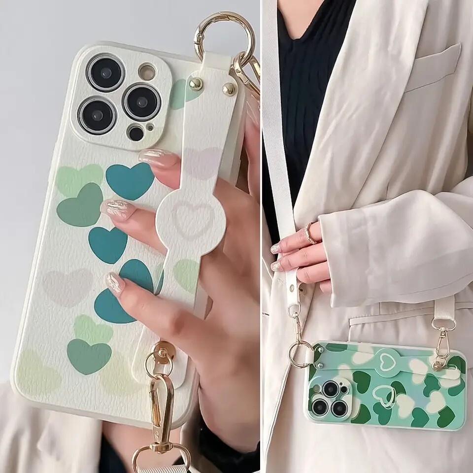 Cover corazones con strap largo