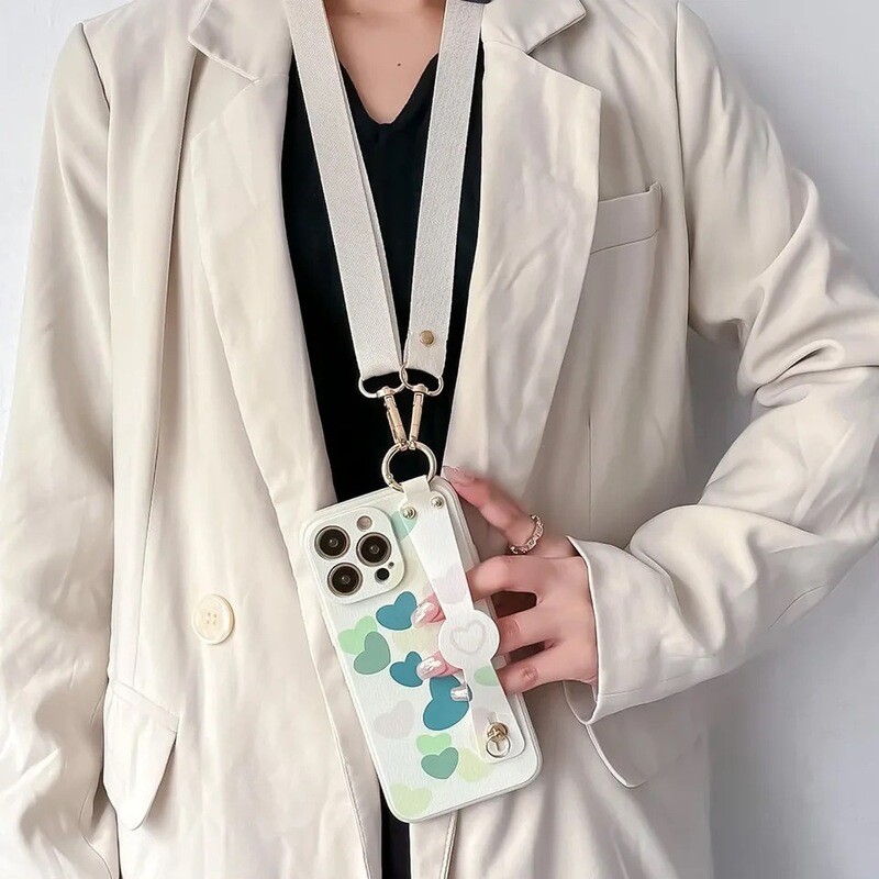 Cover corazones con strap largo