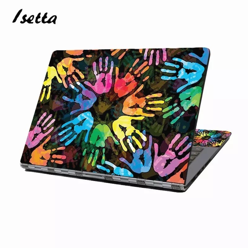 Skins diseño hand print de colores