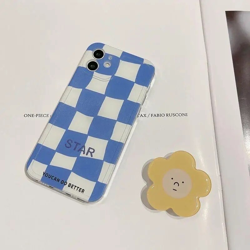 Cover diseño de flores y popsocket