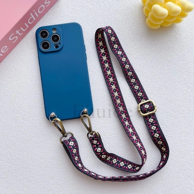 Cover unicolor con strap