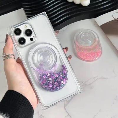 Popsocket con brillantina dentro magsafe
