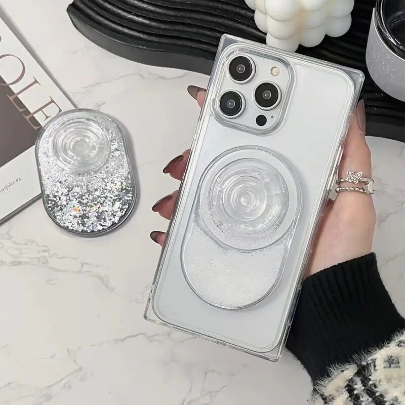 Popsocket con brillantina dentro magsafe