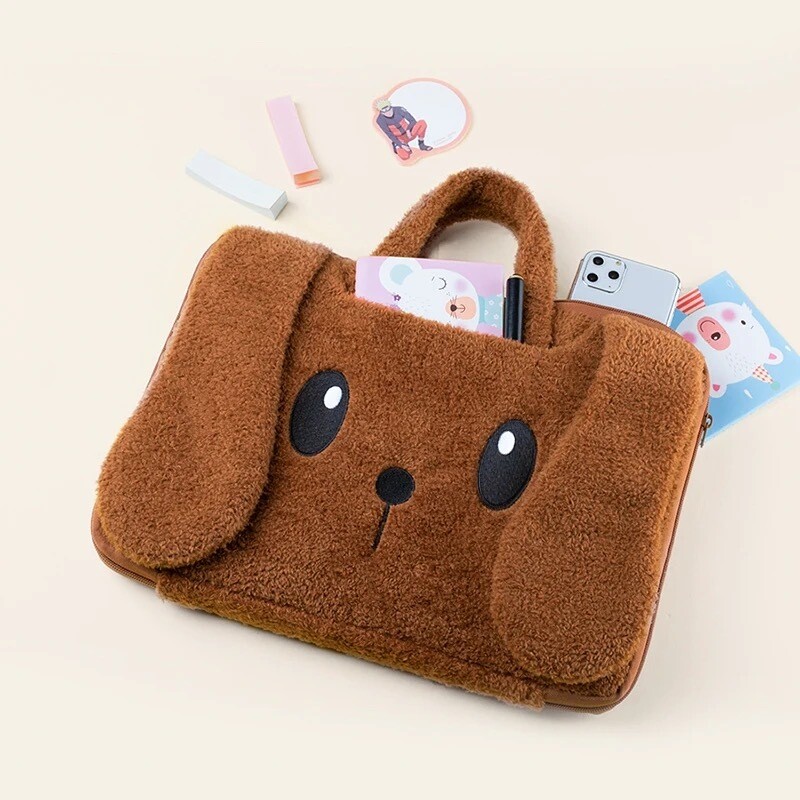 Funda de laptop de peluche
