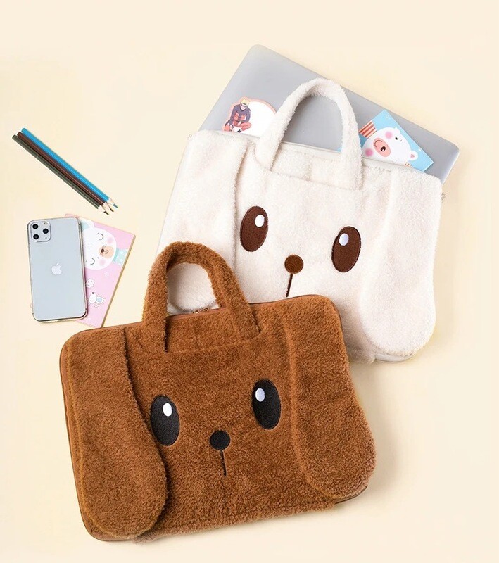 Funda de laptop de peluche