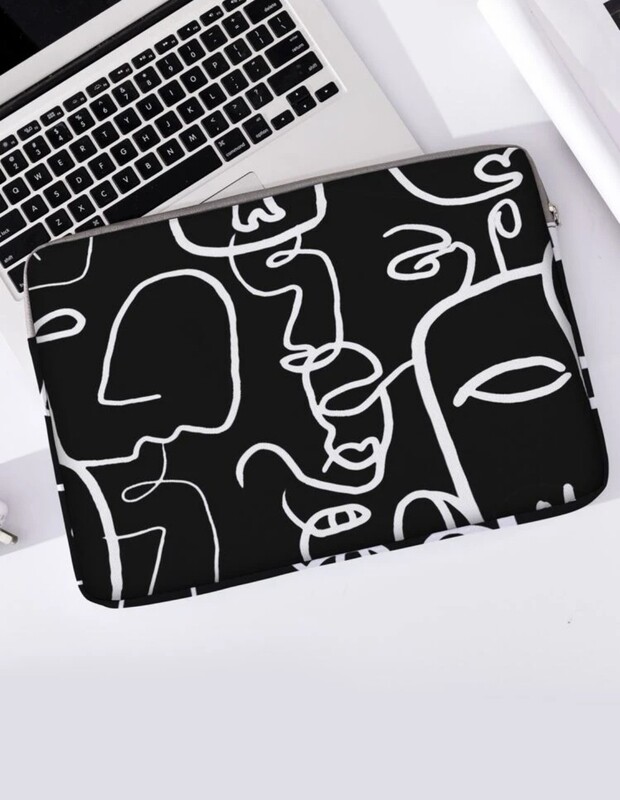 Funda de laptop diseño de caras