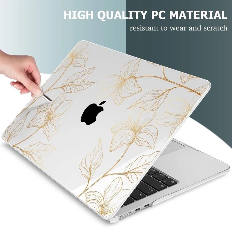 Cover transparente con diseño para laptop