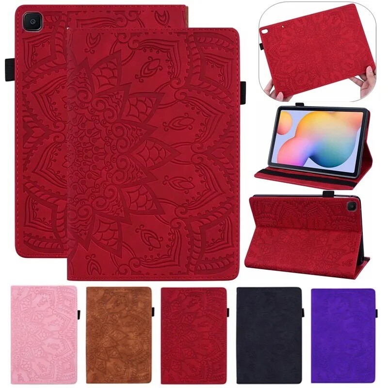 Cover de cuero con diseño de mandala