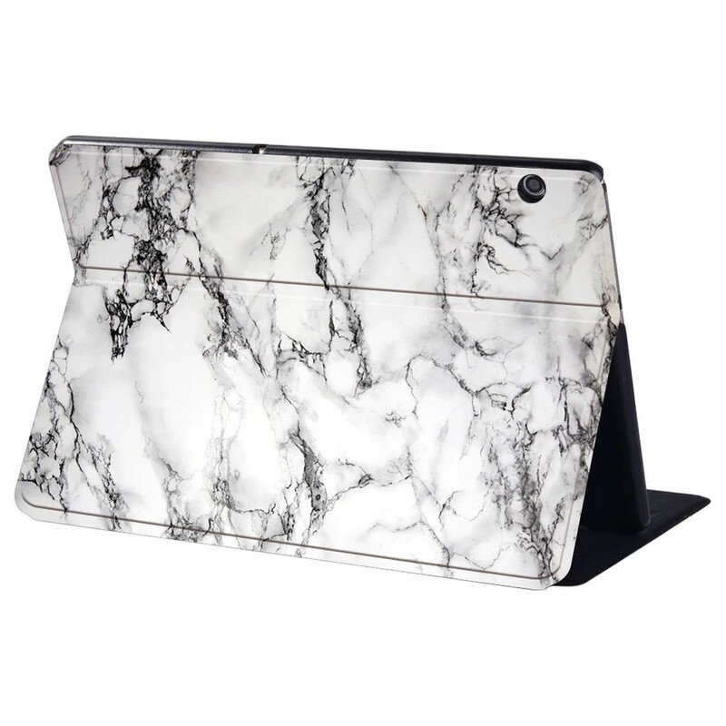 Cover flip diseño mármol para tablet