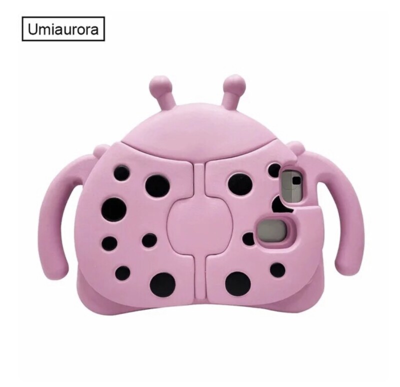 Cover ladybug unicolor con stand