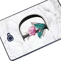 Cover diseño mármol con iniciales para tablet