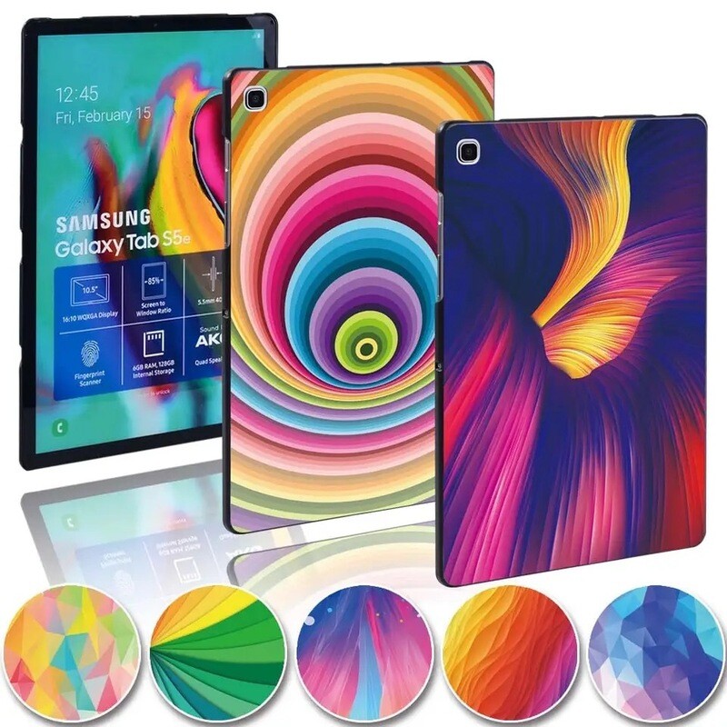 Cover diseño de arcoíris abstracto para tablet