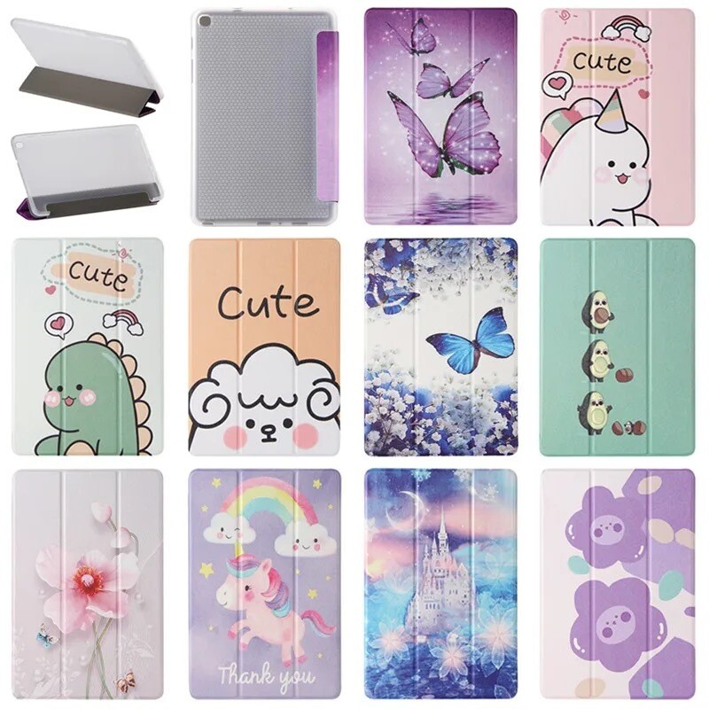 Cover flip para tablet con diseños varios