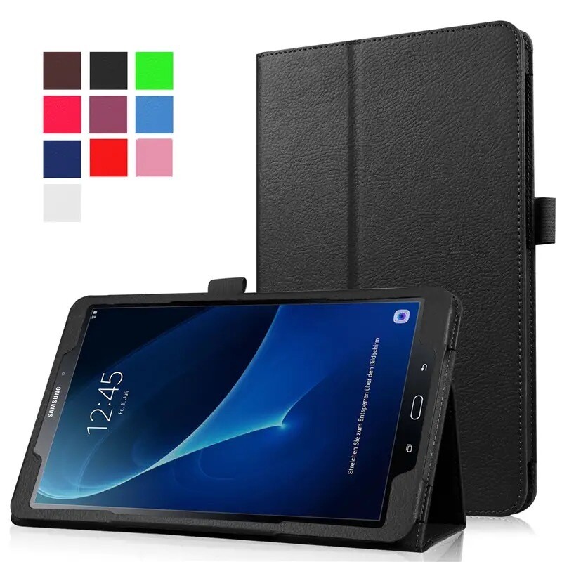 Cover flip antigolpe unicolor para tablet