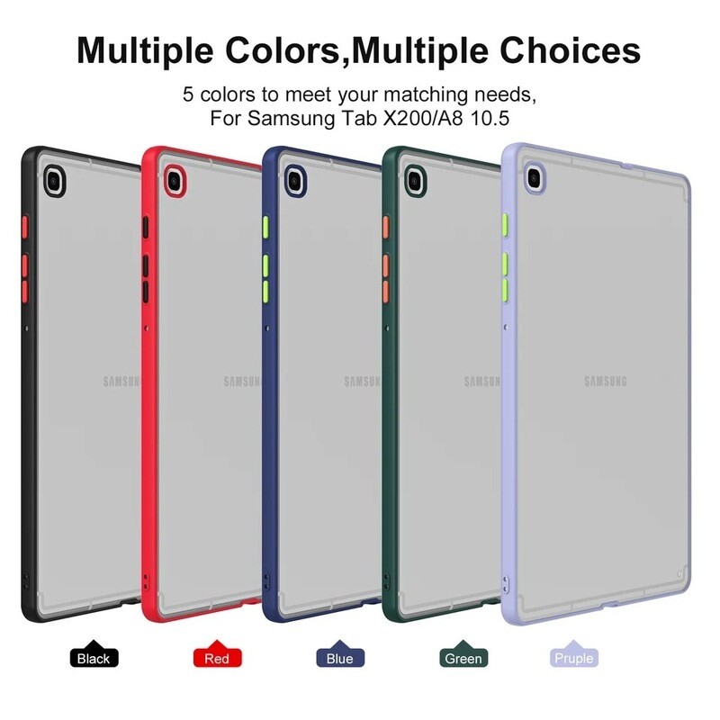 Cover transparente borde unicolor para tablet