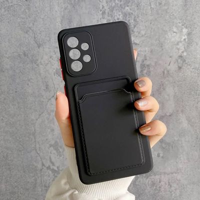 Covers de silicón unicolor con tarjetero