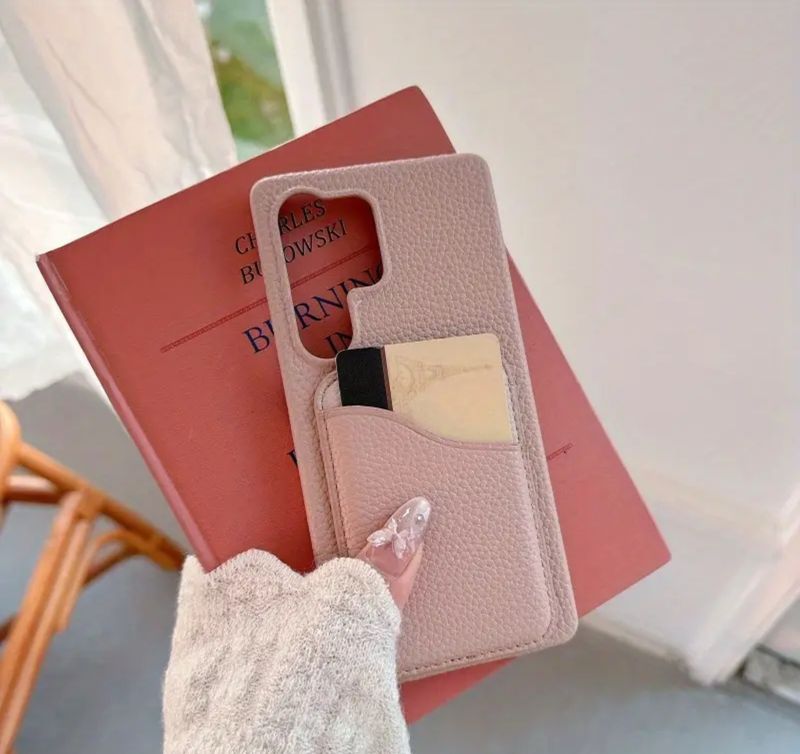 Cover de cuero con tarjetero