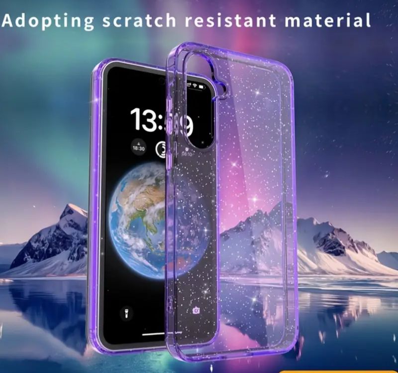 Cover con transparencia y escarcha