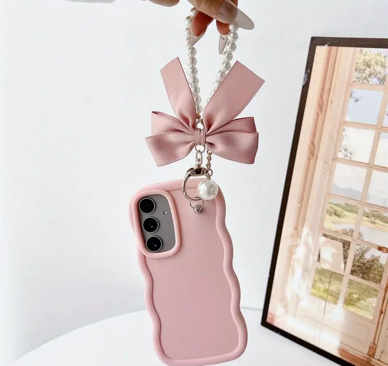 Cover con strap de perlas