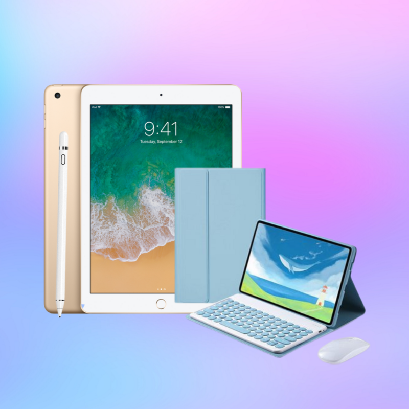 iPad 10th gen. WiFi 64GB +Apple pencil genérico + cover con teclado y mouse