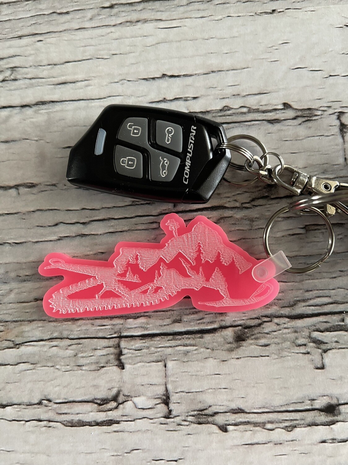 Snowmobile Keychain