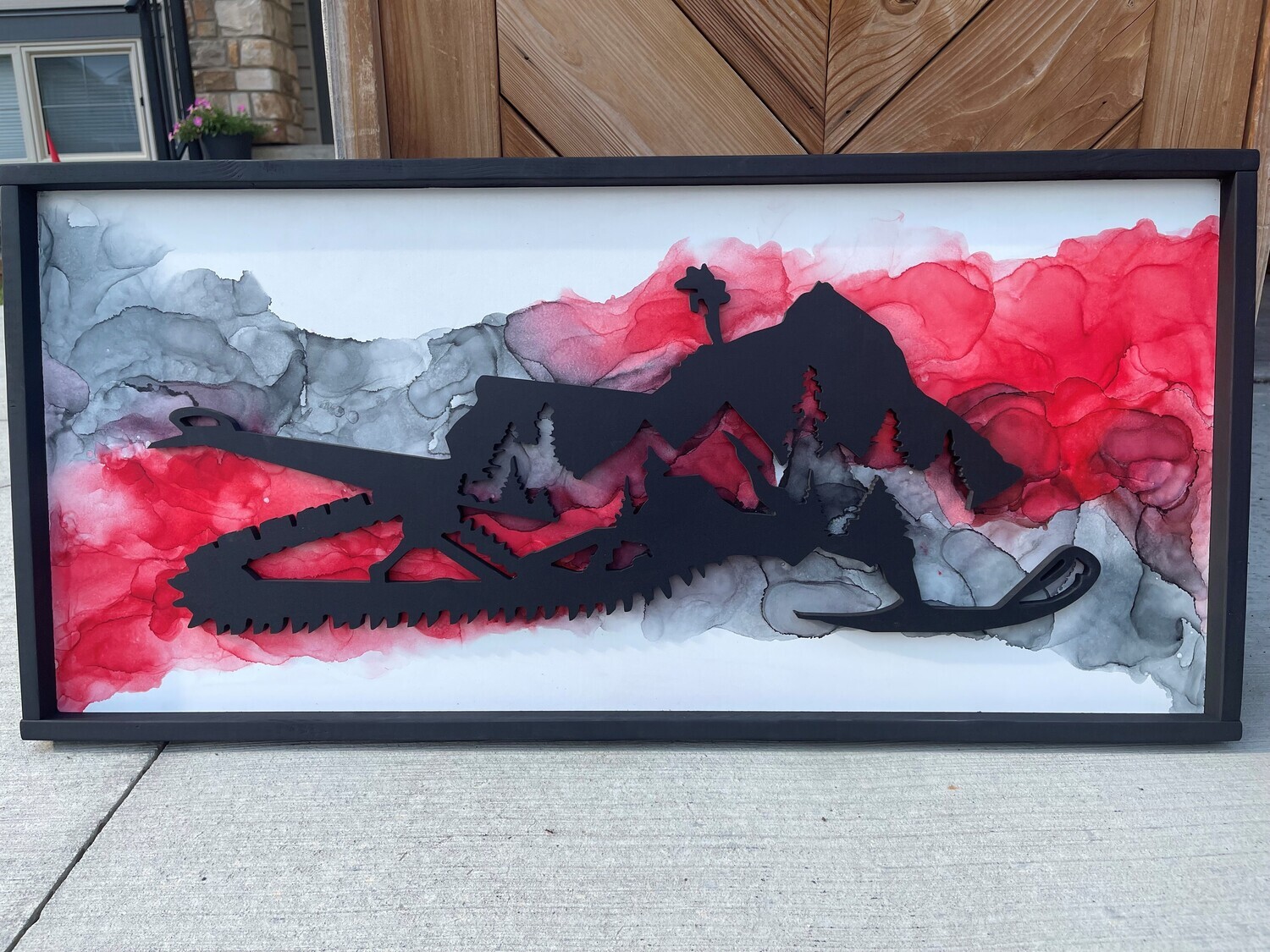 Custom Alcohol Ink Sign