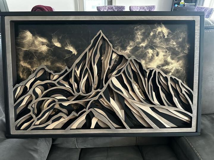 Layered Mtn Art