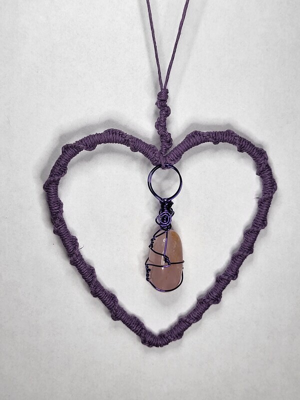 Rose Quartz Love Heart