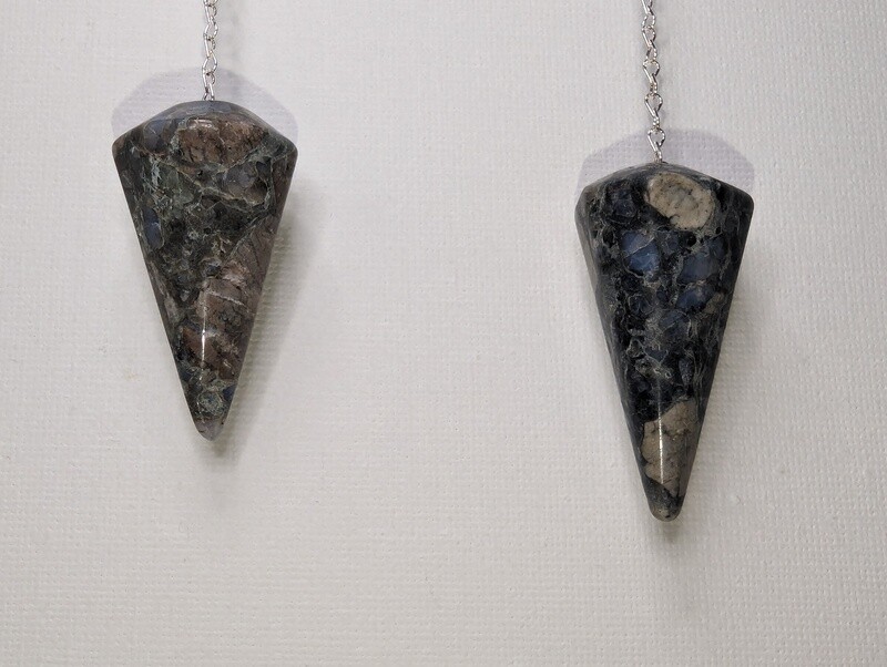 Brecciated jasper pendulum for dowsing and divination