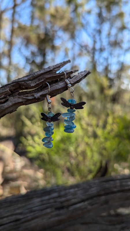 Earrings - Fairy/Angel with Crystal Chips