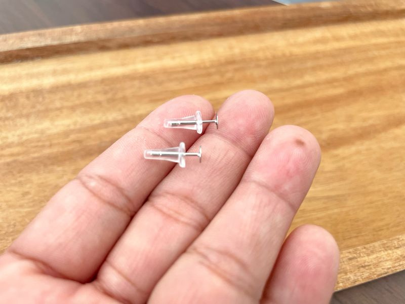 Silicone Earring Post Stopper (6 Pairs)