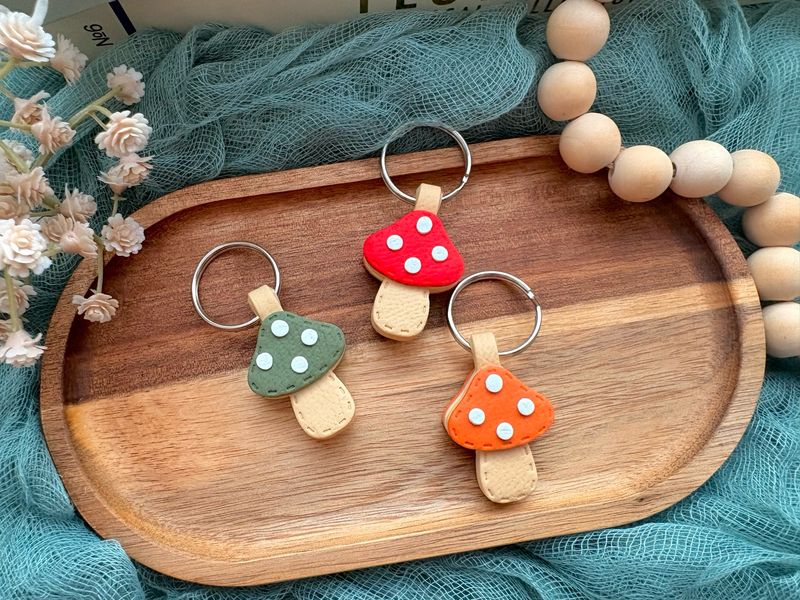 Mushroom Keyring