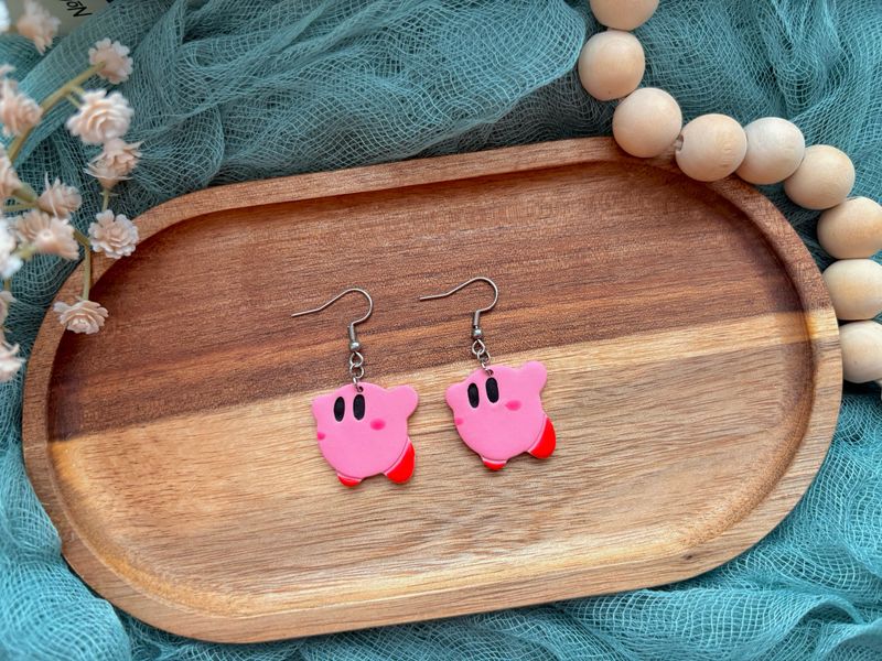 Puffy Pink Dangles