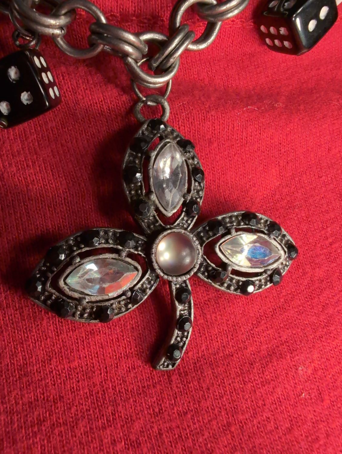 16" Clover and Dice Necklace