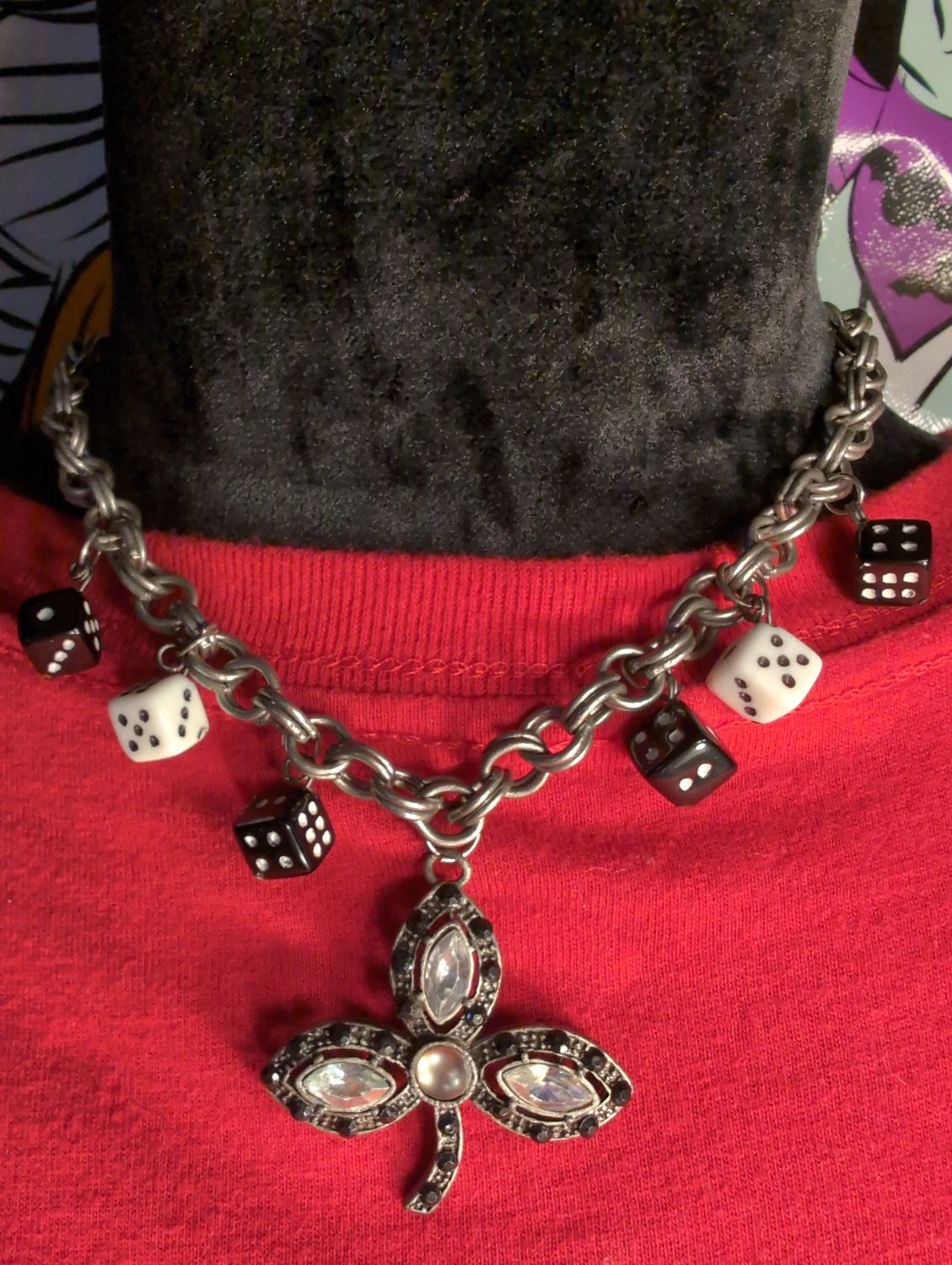 16" Clover and Dice Necklace