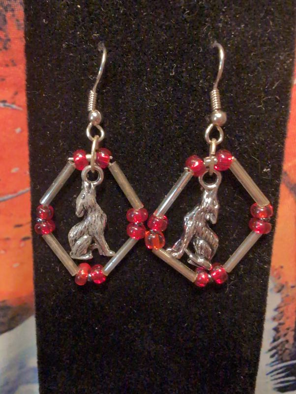 Wolf Earrings