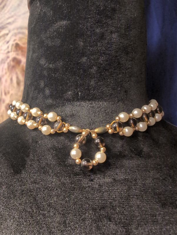 14" Choker Necklace with Earrings